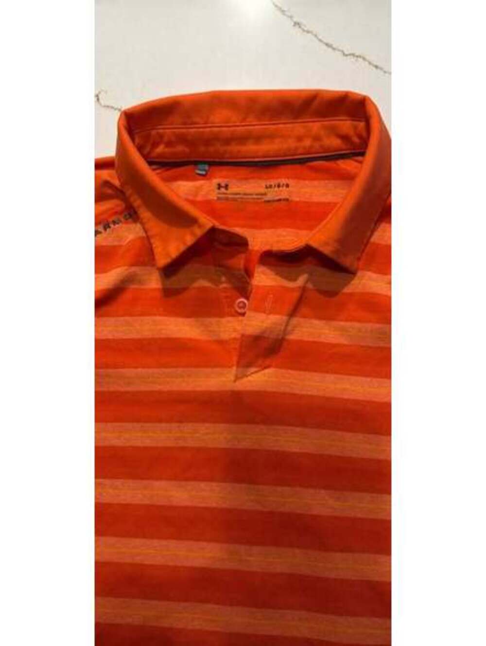 Under Armour Men's Large Striped Polo Shirt